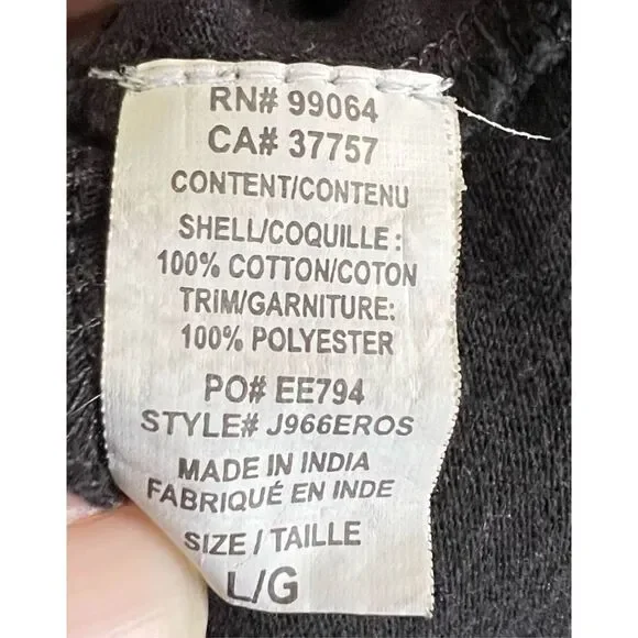 Element Eden Black Loose Fit Tank Top With White Embroidery - Picture 5 of 5